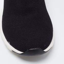 Louis Vuitton Black Knitted Fabric Black Heart High Top Sneakers Size 41