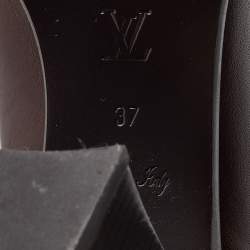 مملوكة مسبقًا Louis Vuitton Dark Brown Leather Knee Length Boots Size 37