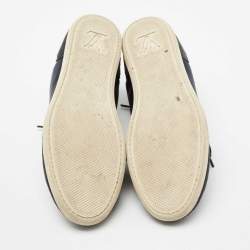Louis Vuitton Navy Blue Suede and Nylon Low-Top Sneakers Size 37