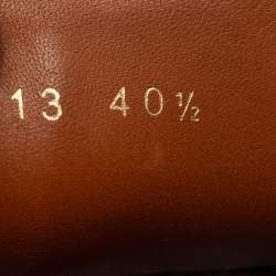 مملوكة مسبقًا Louis Vuitton Tan Leather S Lock Slip On Loafers Size 40.5