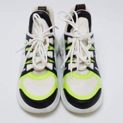 Pre Owned Louis Vuitton Multicolor Nylon And Leather Archlight Low-Top Sneakers Size 38.5