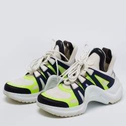 Pre Owned Louis Vuitton Multicolor Nylon And Leather Archlight Low-Top Sneakers Size 38.5