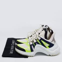Pre Owned Louis Vuitton Multicolor Nylon And Leather Archlight Low-Top Sneakers Size 38.5
