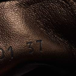 Louis Vuitton Brown Monogram Canvas And Leather Low Top Sneakers Size 37