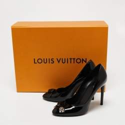 Louis Vuitton Black Patent Leather Fiance Pumps Size 36