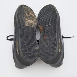 Louis Vuitton Black Patent Leather Frontrow Low Top Lace Up Sneakers Size 40