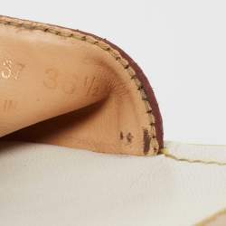 Louis Vuitton Multicolore Monogram Canvas and Leather Studded Flat Slides Size 36.5