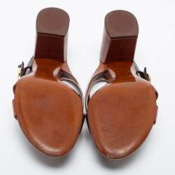 مملوكة مسبقًا Louis Vuitton Brown Monogram Canvas and Leather Horizon Slide Size 41