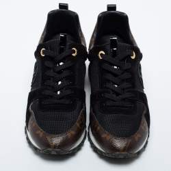 Louis Vuitton Monogram Canvas and Suede Run Away Sneakers Size 37.5