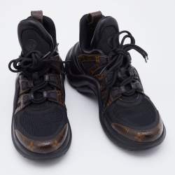 مملوكة مسبقًا Louis Vuitton Black Monogram Canvas and Mesh Archlight Sneakers Size 40