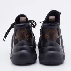 مملوكة مسبقًا Louis Vuitton Black Monogram Canvas and Mesh Archlight Sneakers Size 40