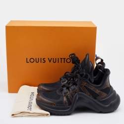 مملوكة مسبقًا Louis Vuitton Black Monogram Canvas and Mesh Archlight Sneakers Size 40