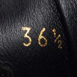 Louis Vuitton Black Leather and Monogram Canvas High Top Sneakers Size 36.5