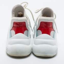 Pre Owned Louis Vuitton Tricolor Satin And Leather Archlight Sneakers Size 39