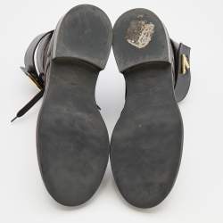 Louis Vuitton Monogram Canvas and Leather Wonderland Ranger Combat Boots Size 38