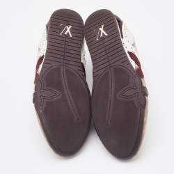 Louis Vuitton Cherry Monogram Mini Lin Canvas and Patent Leather Low Top Sneakers Size 40