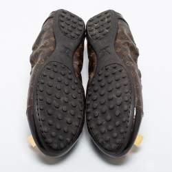 مملوكة مسبقًا Louis Vuitton Monogram Canvas and Leather Cap-Toe Dice Ballet Flats Size 36.5