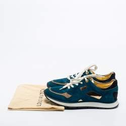 Louis Vuitton Multicolor Suede and Leather Sneakers Size 37