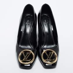 Pre Owned Louis Vuitton Black Patent Leather Madeleine  Pumps Size 39