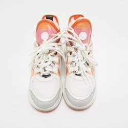 Louis Vuitton White Nylon and Leather Archlight Sneakers Size 38