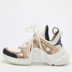 Louis Vuitton Multicolor Mesh and Leather Archlight Sneakers Size 39
