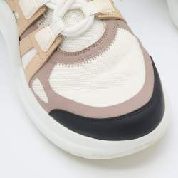 Louis Vuitton Multicolor Mesh and Leather Archlight Sneakers Size 39
