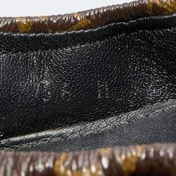 مملوكة مسبقًا Louis Vuitton Black Monogram Canvas and Patent Leather Flirty Ballet Flats Size 36