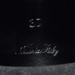 Pre Owned Louis Vuitton Brown Coated Canvas Lock It Slide Sandals Size 37