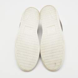 مملوكة مسبقًا Louis Vuitton Brown/Black Monogram Canvas and Patent Leather Frontrow Low Top Sneakers Size 37