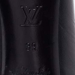 Louis Vuitton Black Leather Ankle Length Boots Size 39