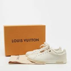 Louis Vuitton White Leather Frontrow  Sneakers Size 37.5