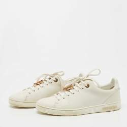 Louis Vuitton White Leather Frontrow  Sneakers Size 37.5