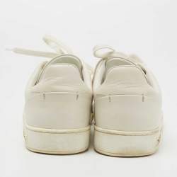 Louis Vuitton White Leather Frontrow  Sneakers Size 37.5