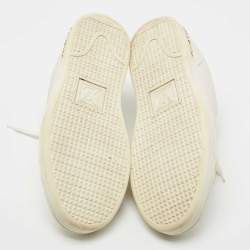 Louis Vuitton White Leather Frontrow  Sneakers Size 37.5