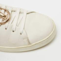 Louis Vuitton White Leather Frontrow  Sneakers Size 37.5