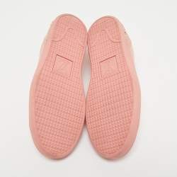 Louis Vuitton Pink Patent Leather Frontrow Sneakers Size 37