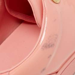 Louis Vuitton Pink Patent Leather Frontrow Sneakers Size 37