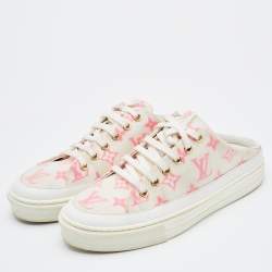 Louis Vuitton Pink/White Monogram Mesh And Leather Stellar Open Back  Sneakers Size 38.5 Louis Vuitton | The Luxury Closet