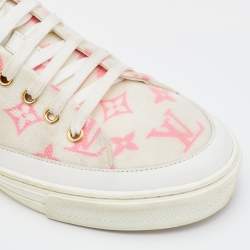 Louis Vuitton Bicolor Monogram Fabric Stellar Open Back Sneakers Size 38