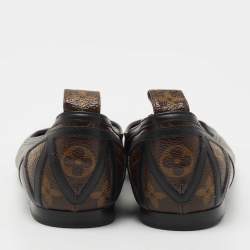 مملوكة مسبقًا Louis Vuitton Brown Monogram Round Toe Ballet Flats Size 37