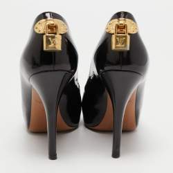 Pre Owned Louis Vuitton Burgundy Patent Leather Oh Really! Pumps Size 35