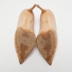 Pre Owned Louis Vuitton Pink Leather Urban Twist Pumps Size 36.5