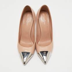 Pre Owned Louis Vuitton Pink Leather Urban Twist Pumps Size 36.5