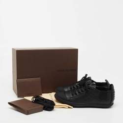 Louis Vuitton Black Monogram Empreinte Low Top Sneakers