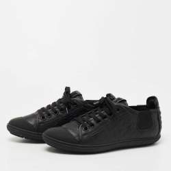 Louis Vuitton Black Monogram Empreinte Low Top Sneakers