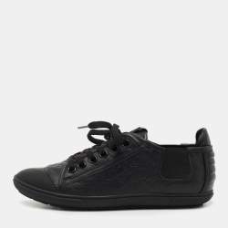 Louis Vuitton Black Monogram Empreinte Low Top Sneakers