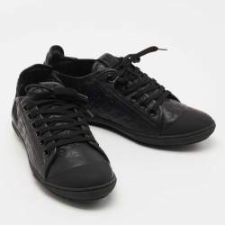 Louis Vuitton Black Monogram Empreinte Low Top Sneakers