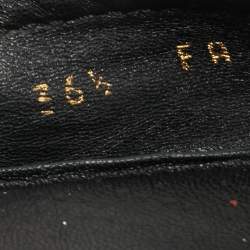 Pre Owned Louis Vuitton Black Patent Leather Oxford Ballet Flats Size 36.5