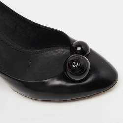 مملوكة مسبقًا Louis Vuitton Black Leather Ball Pumps Size 38