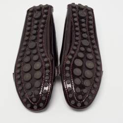 مملوكة مسبقًا Louis Vuitton Burgundy Patent Leather Oxford Loafers Size 38